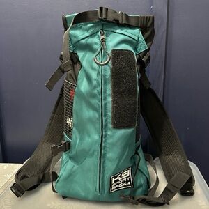 K9 Sport Sack Trainer Dog Backpack Carrier hike Teal for Small Dogs toy poodle